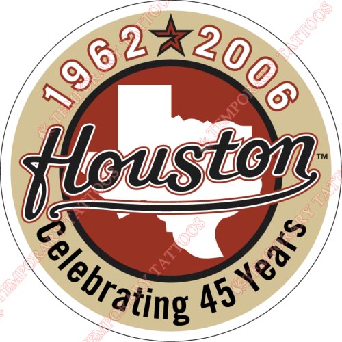 Houston Astros Customize Temporary Tattoos Stickers NO.1601